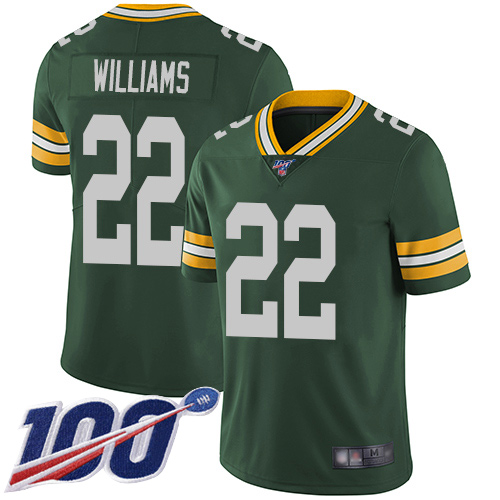 Green Bay Packers Limited Green Men #22 Williams Dexter Home Jersey Nike NFL 100th Season Vapor Untouchable